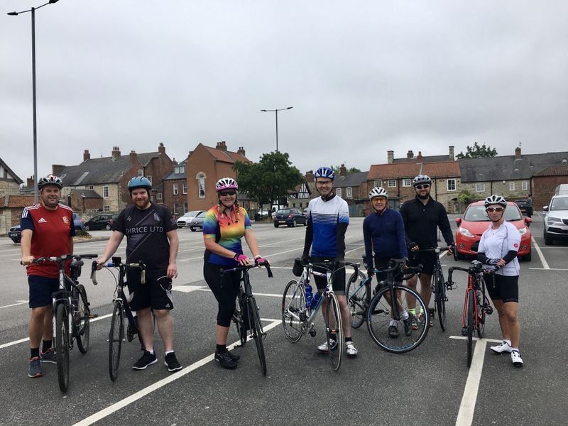  Brown Butler's accountants climb in the saddle to raise money for Martin House Hospice